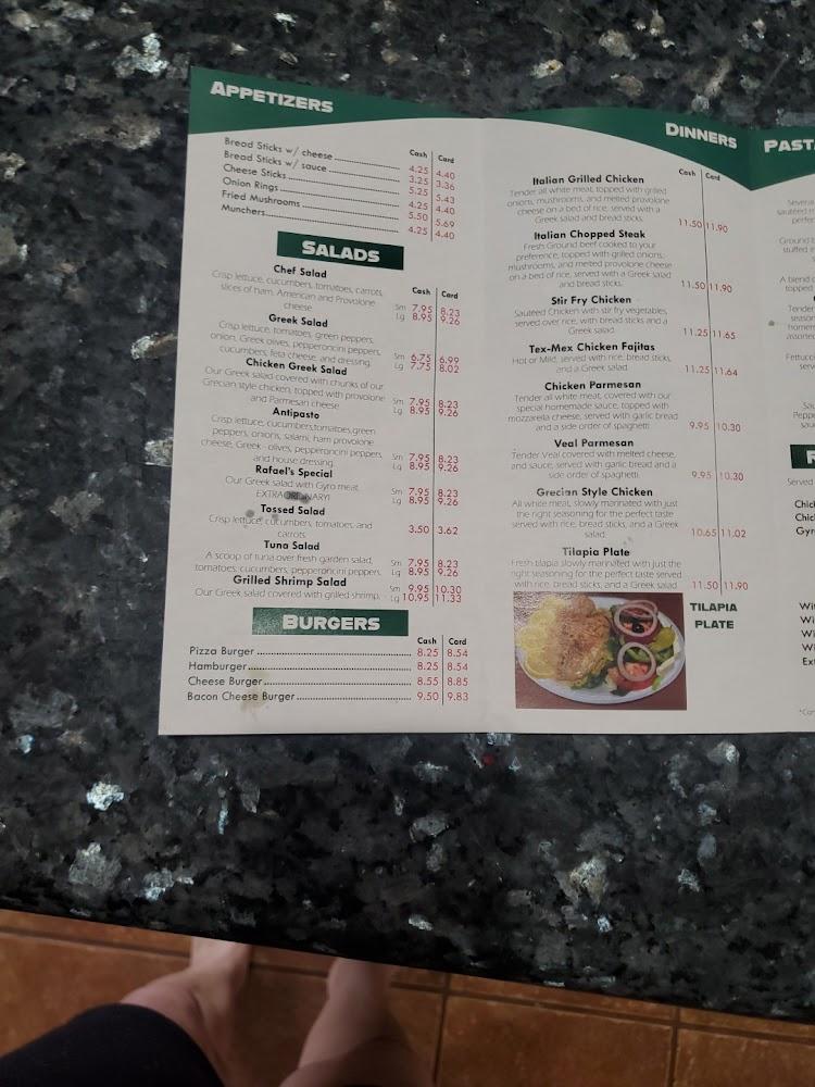 Rafael's Italian Restaurant Menu image 3